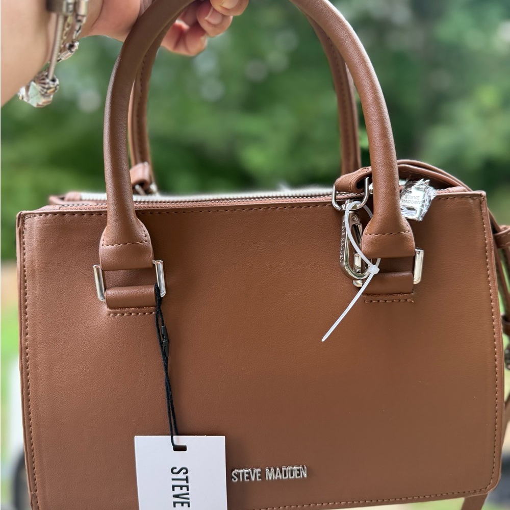 Steve Madden Tan Satchel Bag